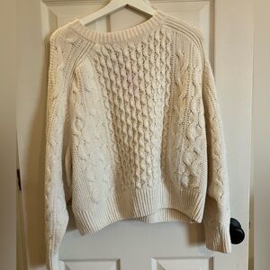 Universal Thread Cotton Blend Cable Knit Sweater